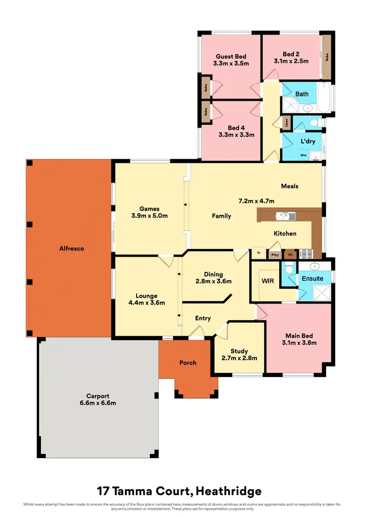 Floorplan of Homely house listing, 17 Tamma Court, Heathridge WA 6027
