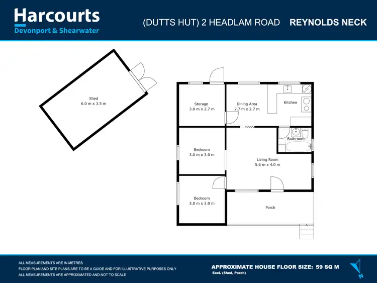 Floorplan of Homely house listing, 2 Headlam Road North, Reynolds Neck TAS 7304