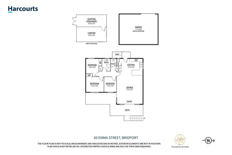 Floorplan of Homely house listing, 60 Emma Street, Bridport TAS 7262