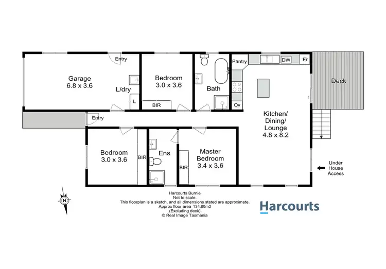 Floorplan of Homely house listing, 6 O'Grady Street, Havenview TAS 7320