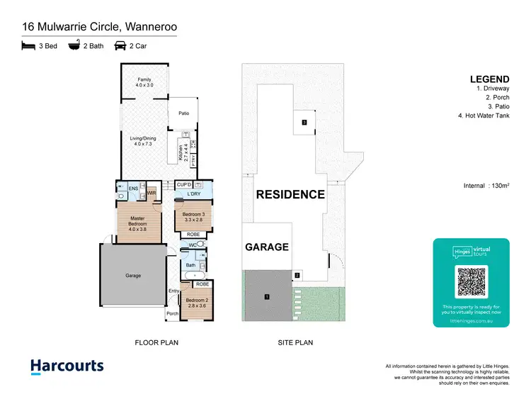 Floorplan of Homely house listing, 16 Mulwarrie Circle, Wanneroo WA 6065