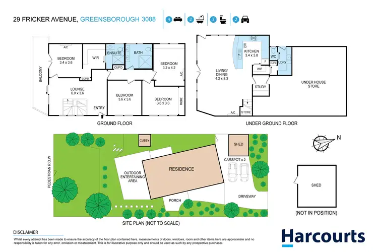 Floorplan of Homely house listing, 29 Fricker Avenue, Greensborough VIC 3088