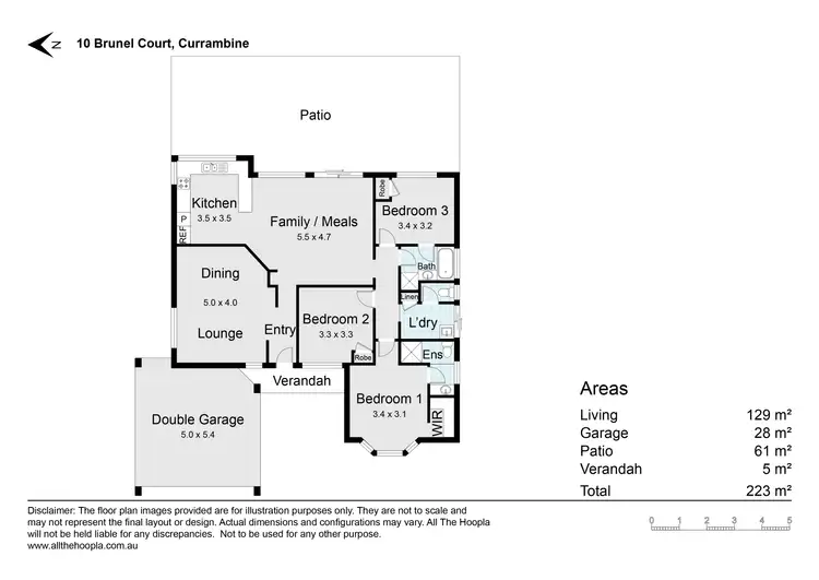 Floorplan of Homely house listing, 10 Brunel Court, Currambine WA 6028