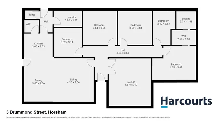 Floorplan of Homely house listing, 3 Drummond Street, Horsham VIC 3400