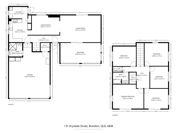 Floorplan of Homely house listing, 131 Drysdale Street, Brandon QLD 4808