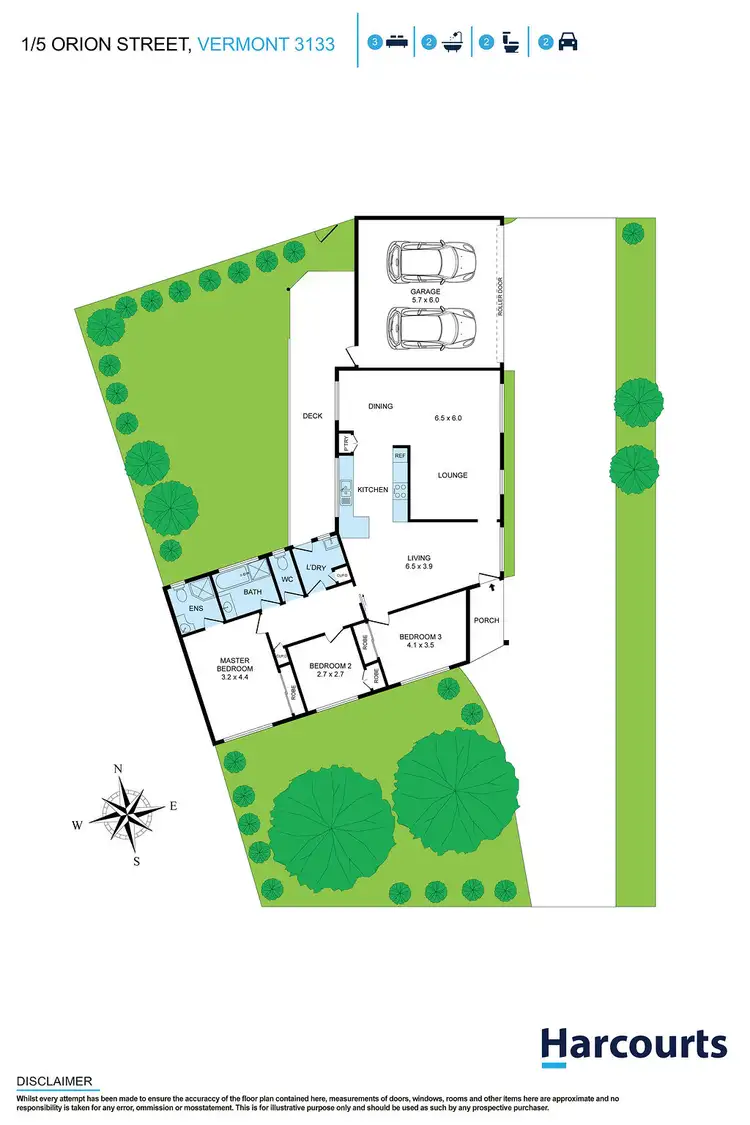 Floorplan of Homely unit listing, 1/5-11 Orion Street, Vermont VIC 3133