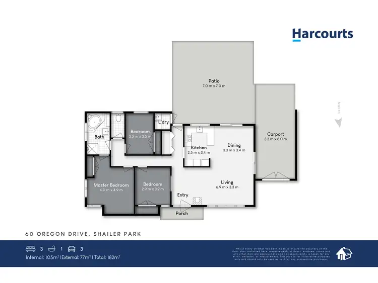 Floorplan of Homely house listing, 60 Oregon Drive, Shailer Park QLD 4128