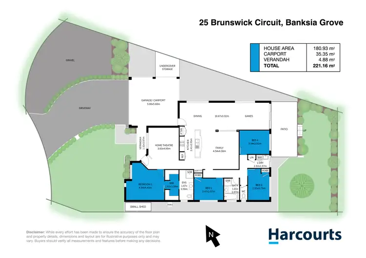 Floorplan of Homely house listing, 25 Brunswick Circuit, Banksia Grove WA 6031