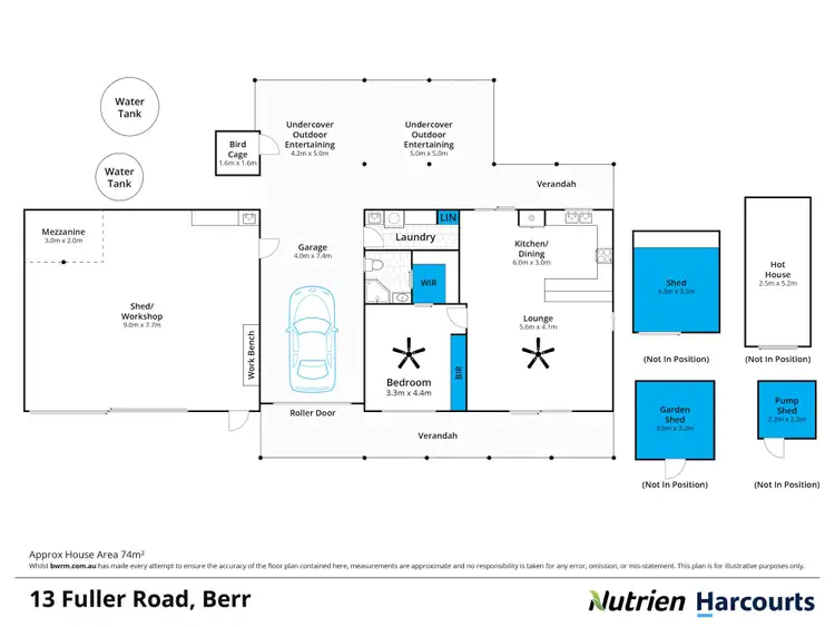 Floorplan of Homely house listing, 13 Fuller Road, Berri SA 5343