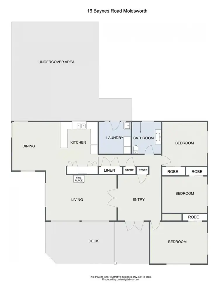 Floorplan of Homely rural property listing, 26 Baynes Road, Molesworth VIC 3718