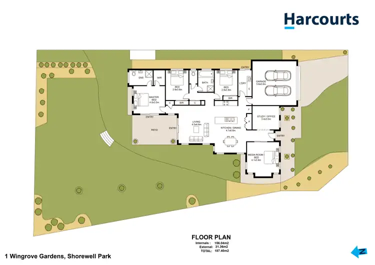 Floorplan of Homely house listing, 1 Wingrove Gardens, Shorewell Park TAS 7320