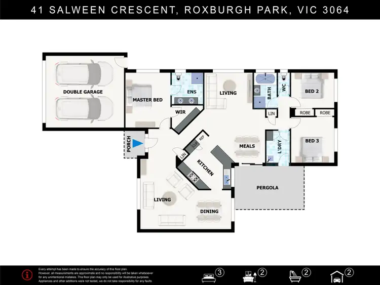 Floorplan of Homely house listing, 41 Salween Crescent, Roxburgh Park VIC 3064
