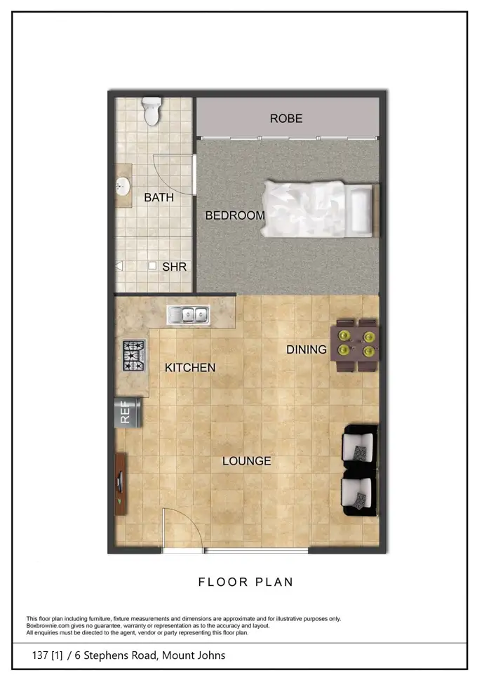 Floorplan of Homely unit listing, 1/6 Stephens Road, Mount Johns NT 874