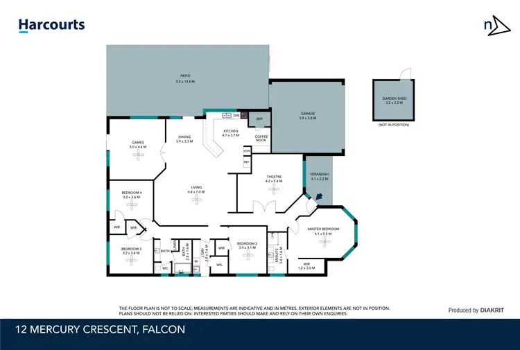 Floorplan of Homely house listing, 12 Mercury Crescent, Falcon WA 6210