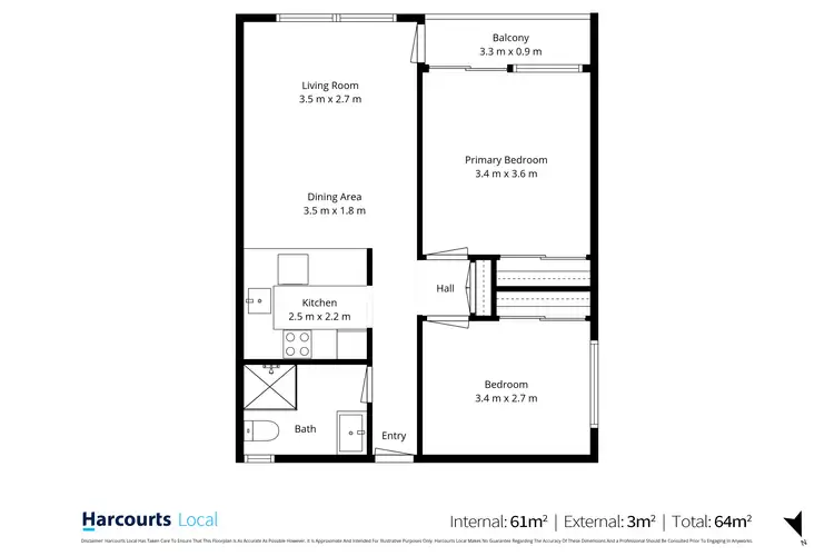 Floorplan of Homely unit listing, 4/46 Wagner Road, Clayfield QLD 4011