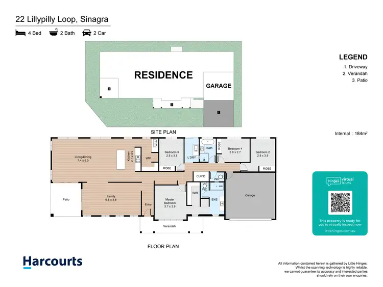 Floorplan of Homely house listing, 22 Lillypilly Loop, Sinagra WA 6065