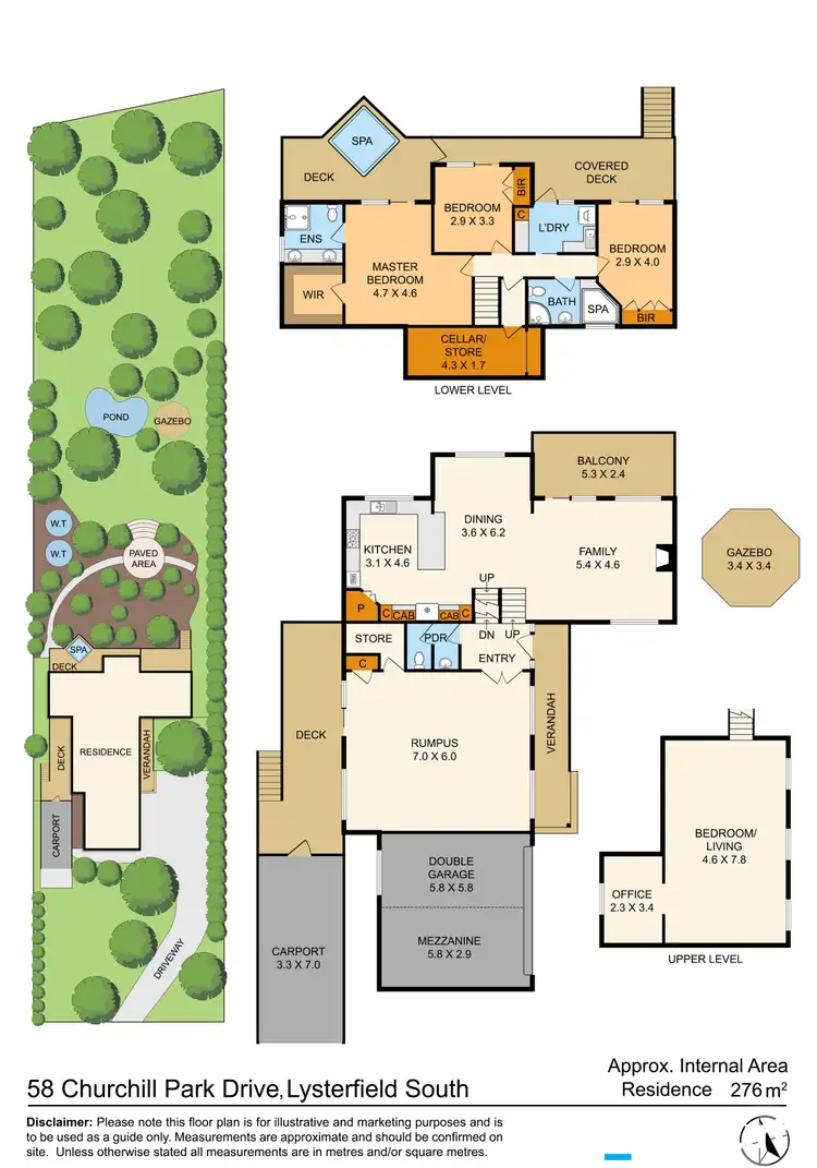 Floorplan of Homely house listing, 58 Churchill Park Drive, Lysterfield South VIC 3156