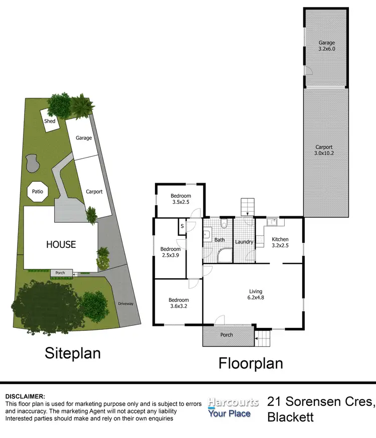 Floorplan of Homely house listing, 21 Sorensen Crescent, Blackett NSW 2770