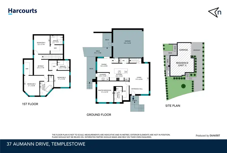 Floorplan of Homely townhouse listing, 1/37 Aumann Drive, Templestowe VIC 3106