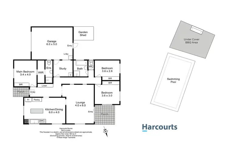Floorplan of Homely house listing, 14 Damian Avenue, Downlands TAS 7320