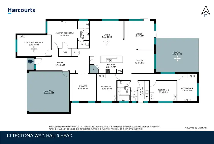 Floorplan of Homely house listing, 14 Tectona Way, Halls Head WA 6210