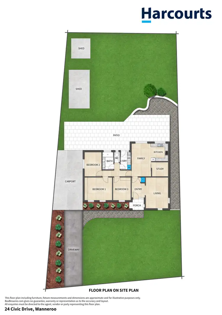 Floorplan of Homely house listing, 24 Civic Drive, Wanneroo WA 6065