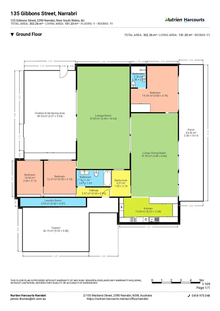Floorplan of Homely house listing, 135 Gibbons Street, Narrabri NSW 2390