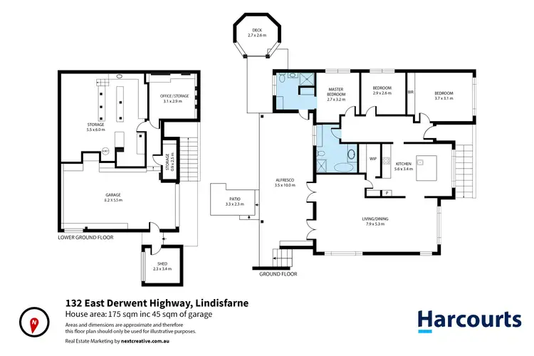 Floorplan of Homely house listing, 132 East Derwent Highway, Lindisfarne TAS 7015