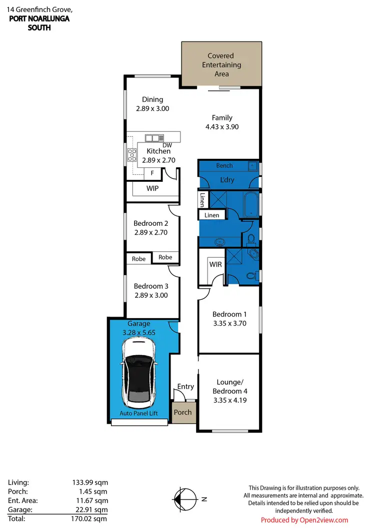 Floorplan of Homely house listing, 14 Greenfinch Grove, Port Noarlunga South SA 5167