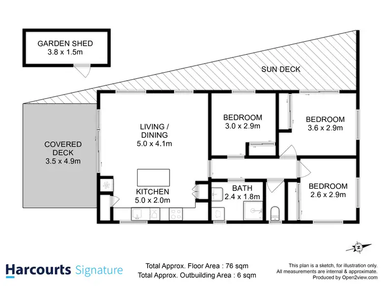 Floorplan of Homely house listing, 1 Marsh Street, Opossum Bay TAS 7023