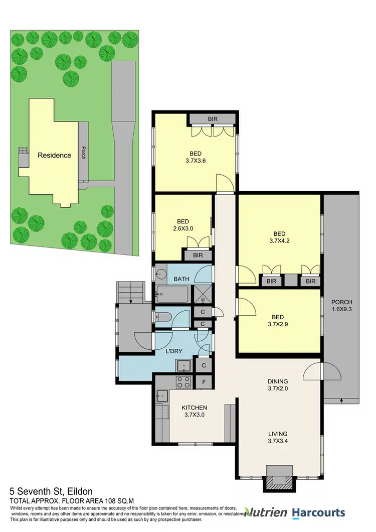Floorplan of Homely house listing, 5 Seventh Street, Eildon VIC 3713