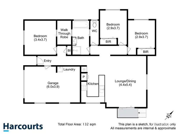 Floorplan of Homely house listing, 6 Threxton Way, Howrah TAS 7018