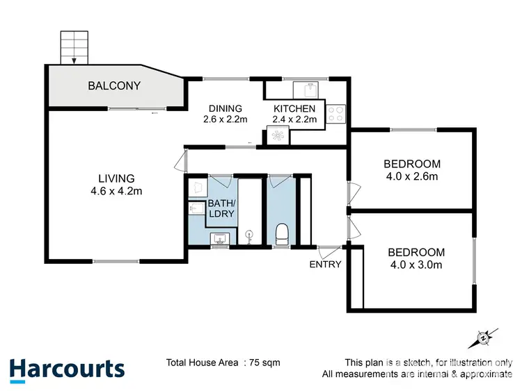 Floorplan of Homely unit listing, 11/7 Lynton Avenue, South Hobart TAS 7004
