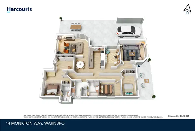 Floorplan of Homely house listing, 14 Monkton Way, Warnbro WA 6169