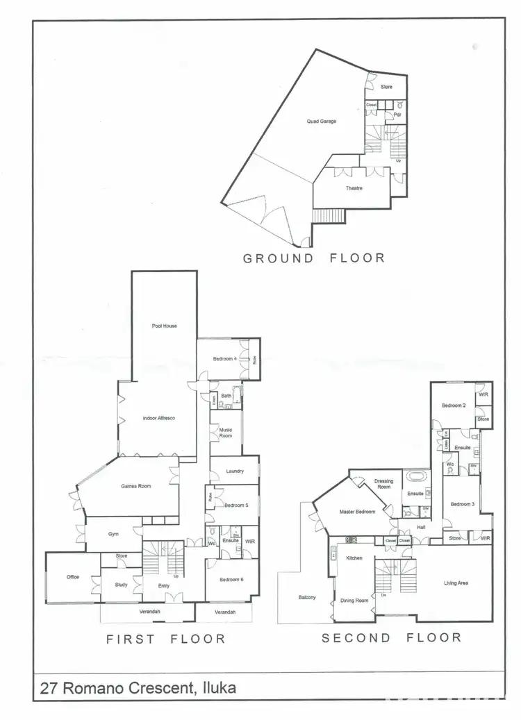 Floorplan of Homely house listing, 27 Romano Crescent, Iluka WA 6028