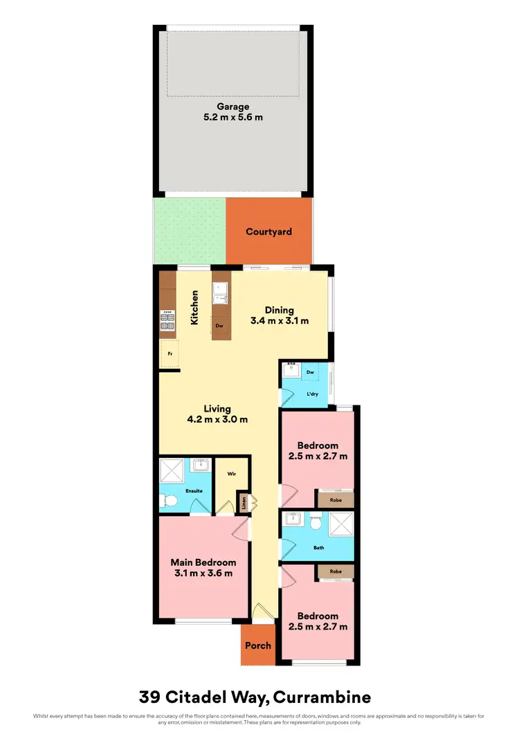 Floorplan of Homely house listing, 39 Citadel Way, Currambine WA 6028