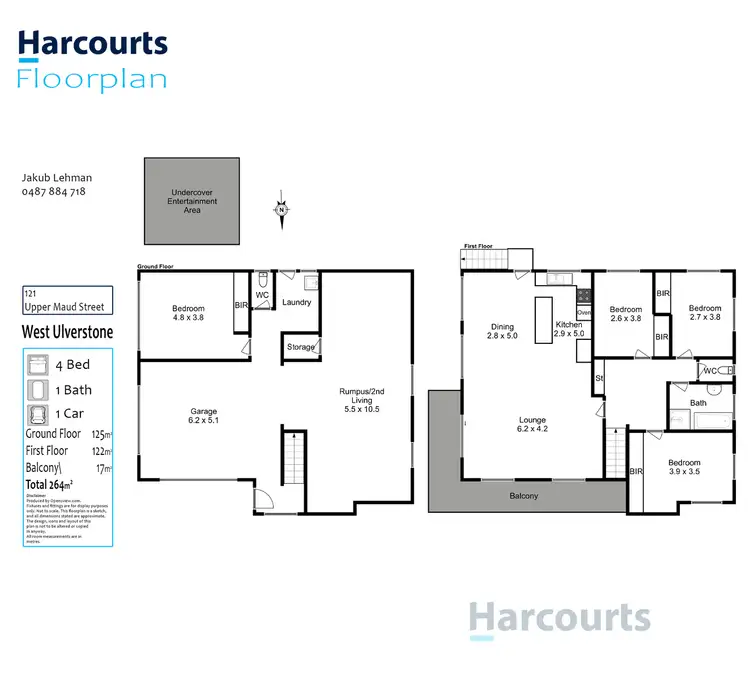 Floorplan of Homely house listing, 121 Upper Maud Street, West Ulverstone TAS 7315