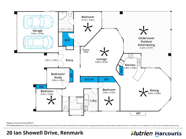 Floorplan of Homely house listing, 20 Ian Showell Drive, Renmark SA 5341