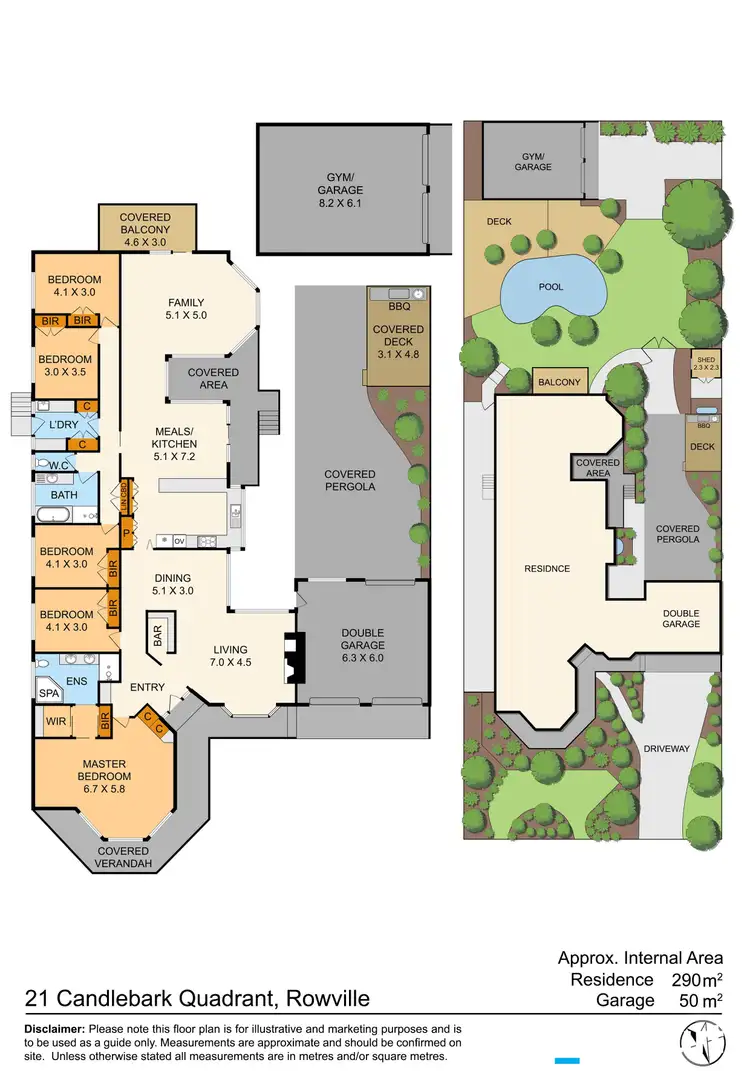 Floorplan of Homely house listing, 21 Candlebark Quadrant, Rowville VIC 3178
