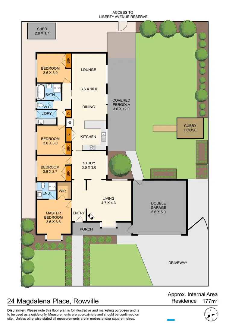 Floorplan of Homely house listing, 24 Magdalena Place, Rowville VIC 3178