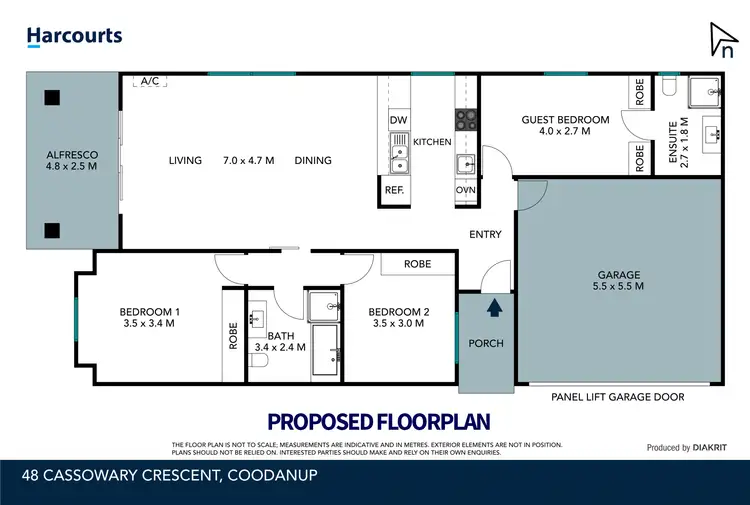 Floorplan of Homely land listing, 48 Cassowary Crescent, Coodanup WA 6210