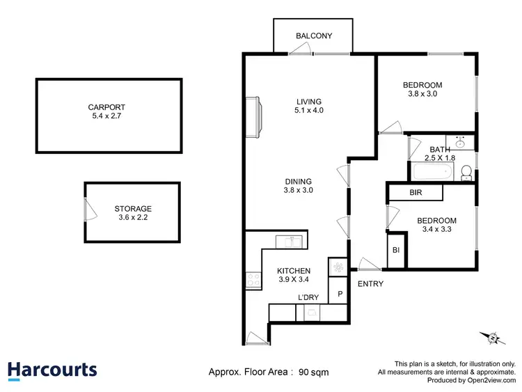 Floorplan of Homely house listing, 6/1A Sayer Crescent, Sandy Bay TAS 7005