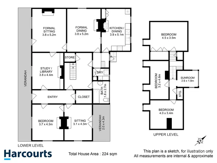 Floorplan of Homely house listing, 11 Waterloo Crescent, Battery Point TAS 7004
