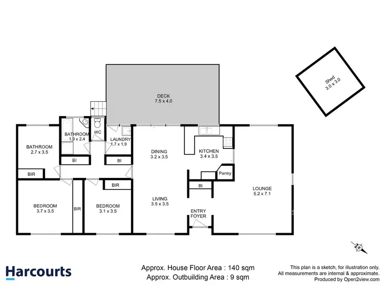 Floorplan of Homely house listing, 15 Freesia Crescent, Kingston TAS 7050