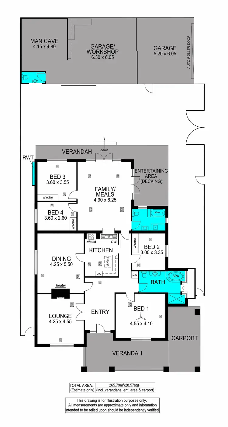 Floorplan of Homely house listing, 56 East Avenue, Black Forest SA 5035