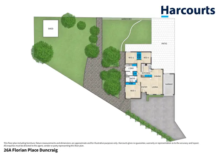 Floorplan of Homely house listing, 26a Florian Place, Duncraig WA 6023
