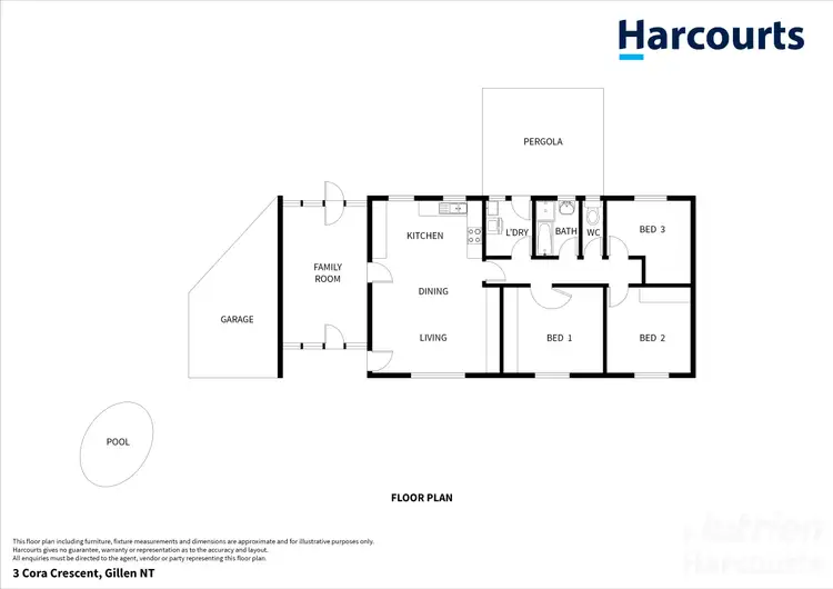 Floorplan of Homely house listing, 3 Cora Crescent, Gillen NT 870