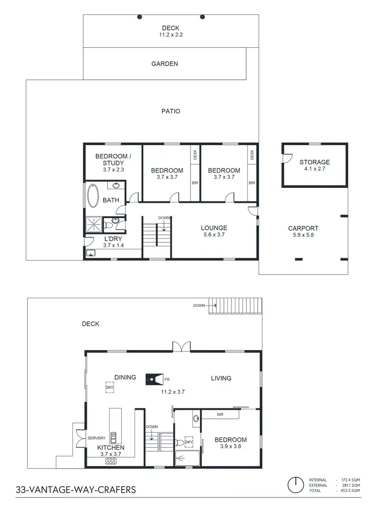 Floorplan of Homely house listing, 33 Vantage Way, Crafers SA 5152