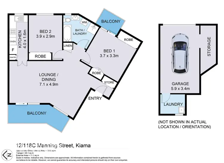 Floorplan of Homely unit listing, 12/118c Manning Street, Kiama NSW 2533