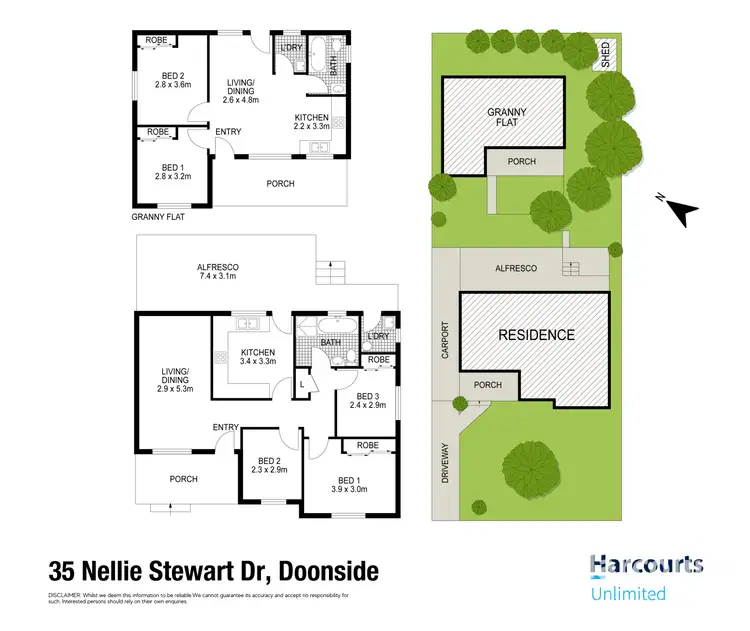 Floorplan of Homely house listing, 35-35a Nellie Stewart Drive, Doonside NSW 2767